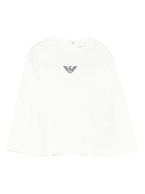 Emporio Armani Kids logo-print long-sleeve top