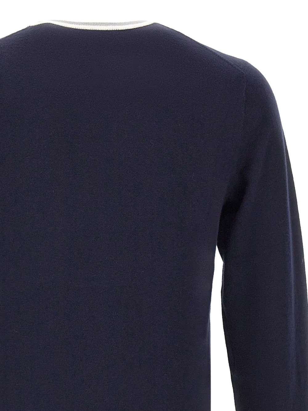 Sun 68 Tipped Crew-neck Sweater In Blue