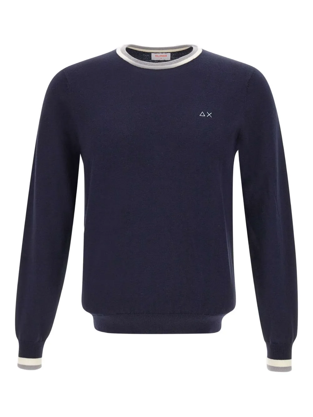 Sun68 tipped crew-neck sweater | Blue | Image 1