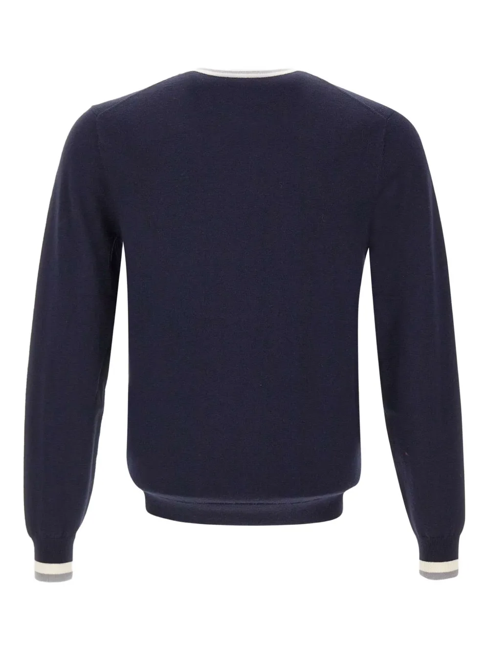 Sun 68 Tipped Crew-neck Sweater In Blue
