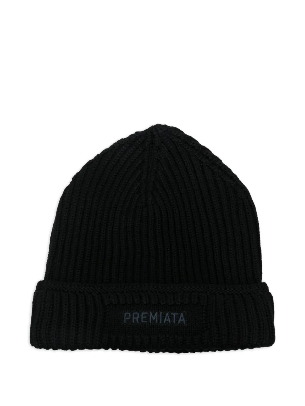 Premiata ribbed-knit beanie | Black | Image 1