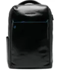PIQUADRO leather top-handle backpack - Black