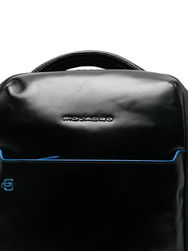 PIQUADRO Leather top-handle Backpack | Black | FARFETCH