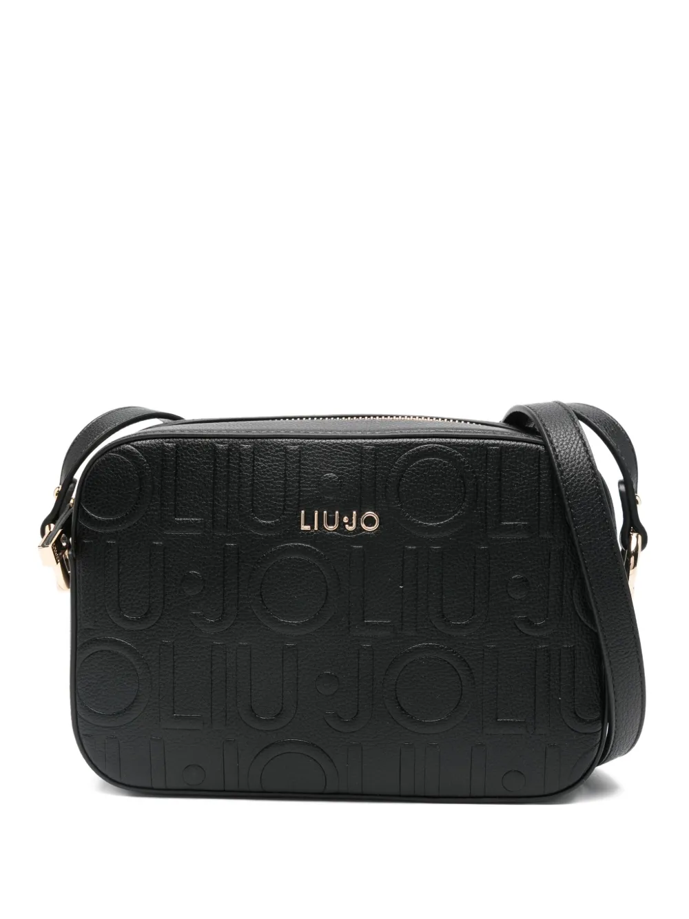 Liu •jo Logo-plaque Cross-body Bag In Black