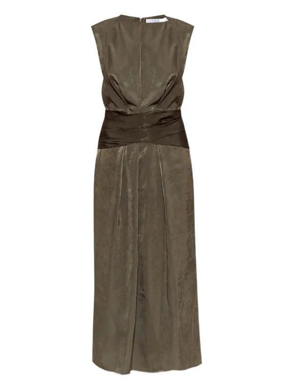 knee length dresses for ladies By Malina Iro Blue Ditsy Maxi Dress – BOHO BEACH FEST main image 1