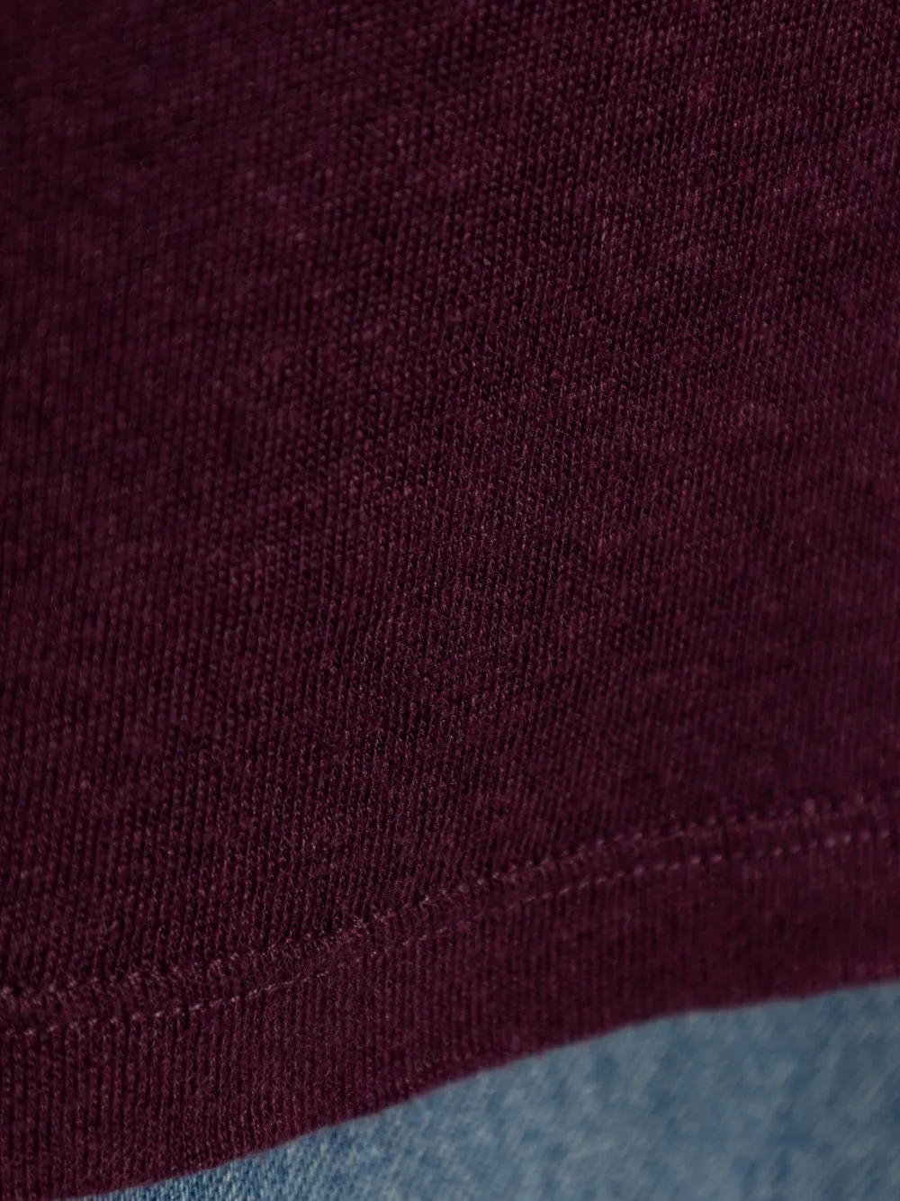 Iro V-neck Short-sleeve T-shirt In Burgundy