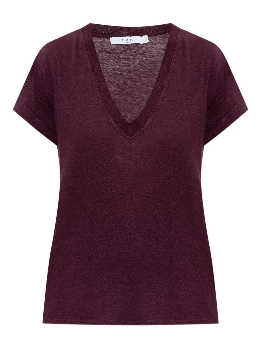 IRO V-neck short-sleeve T-shirt | Red | Image 1