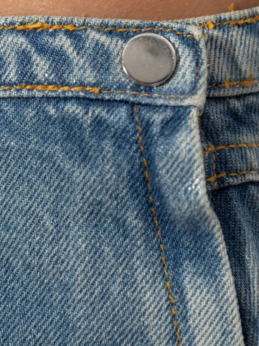 Iro Asymmetric Denim Skirt In Blue