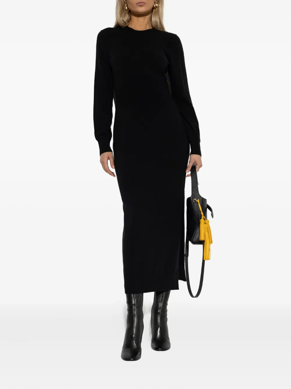 Givenchy Gebreide midi-jurk - Zwart