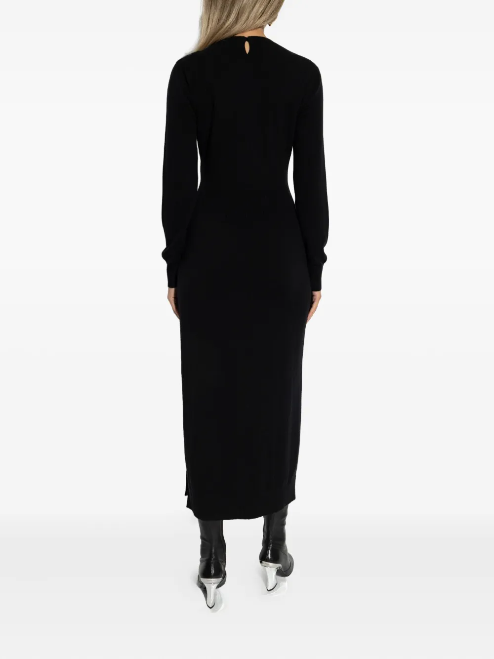 Givenchy Gebreide midi-jurk Zwart