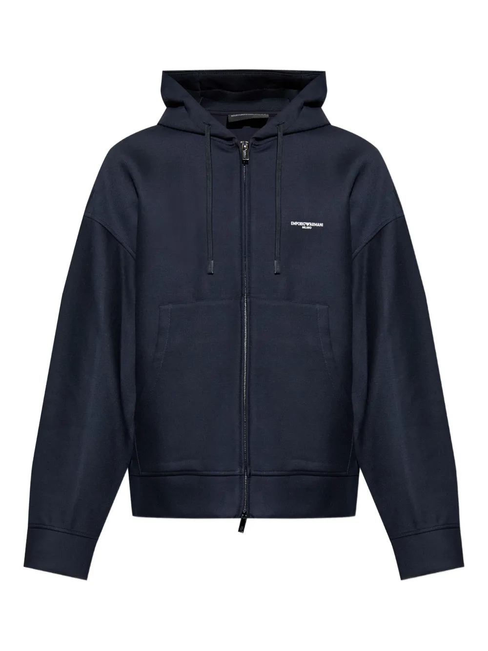 Emporio Armani logo-print zip-up hoodie | Blue | Image 1