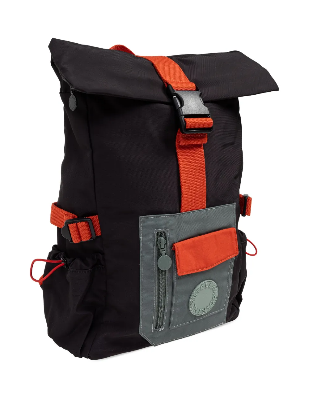 Stella McCartney Kids Rugzak met gesp en gerolde bovenkant Zwart