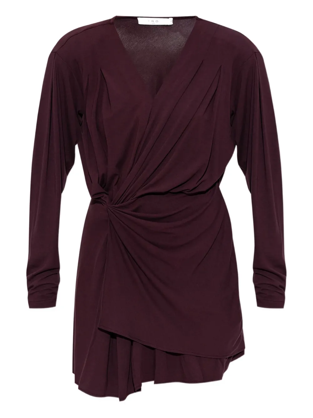 IRO twisted v-neck mini dress | Red | Image 1