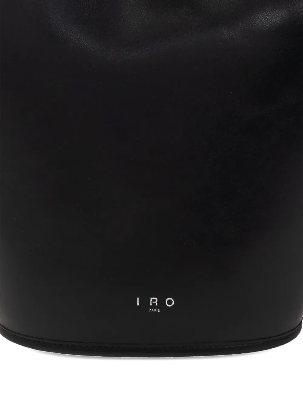 Iro Small Zyke Leather Bucket Bag In Black