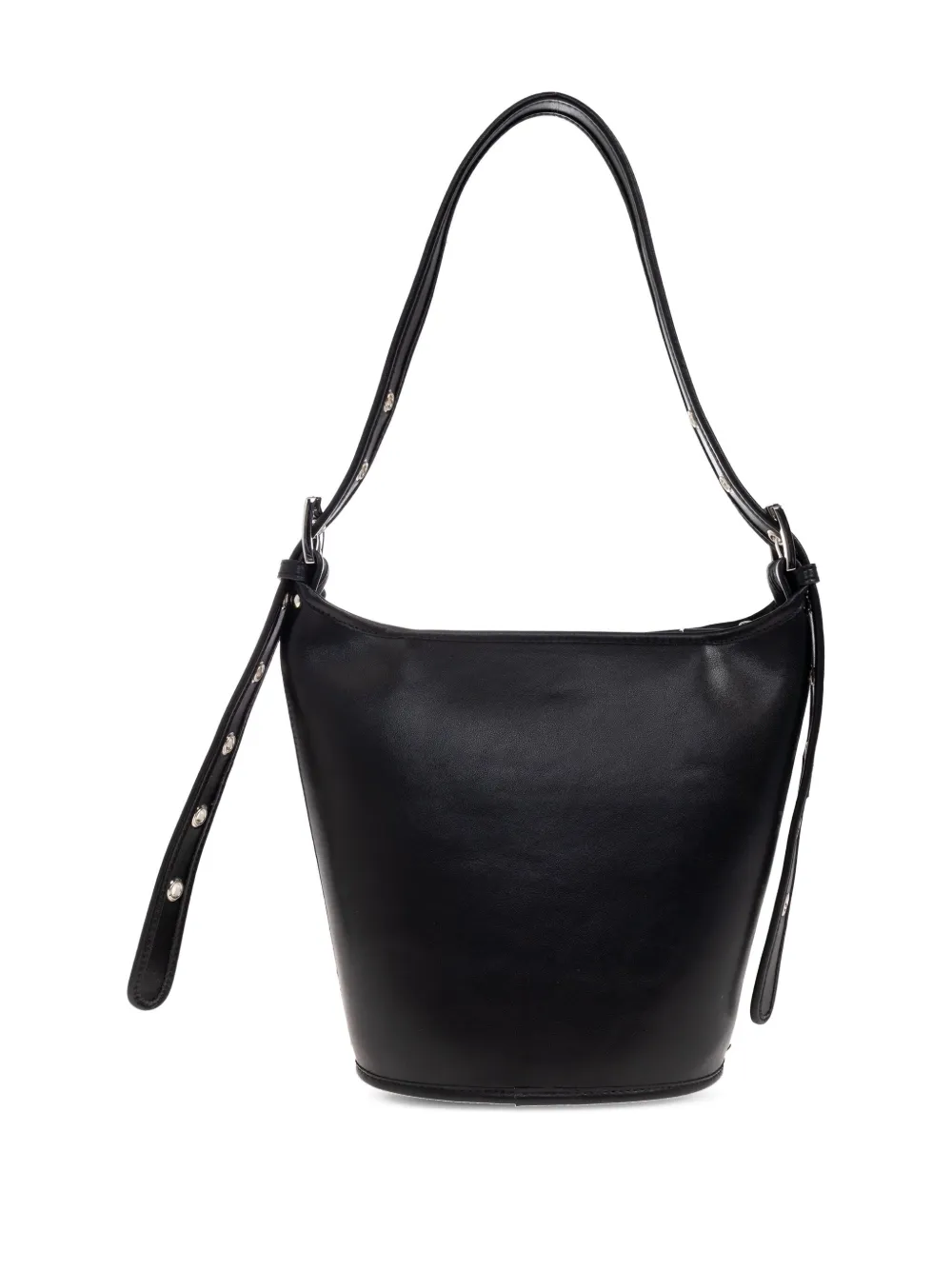 Iro Small Zyke Leather Bucket Bag In Black