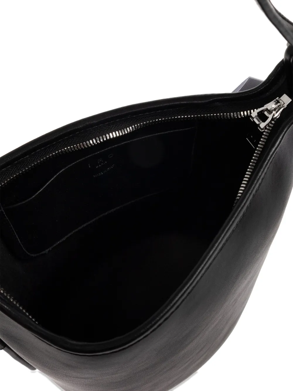 Iro Small Zyke Leather Bucket Bag In Black