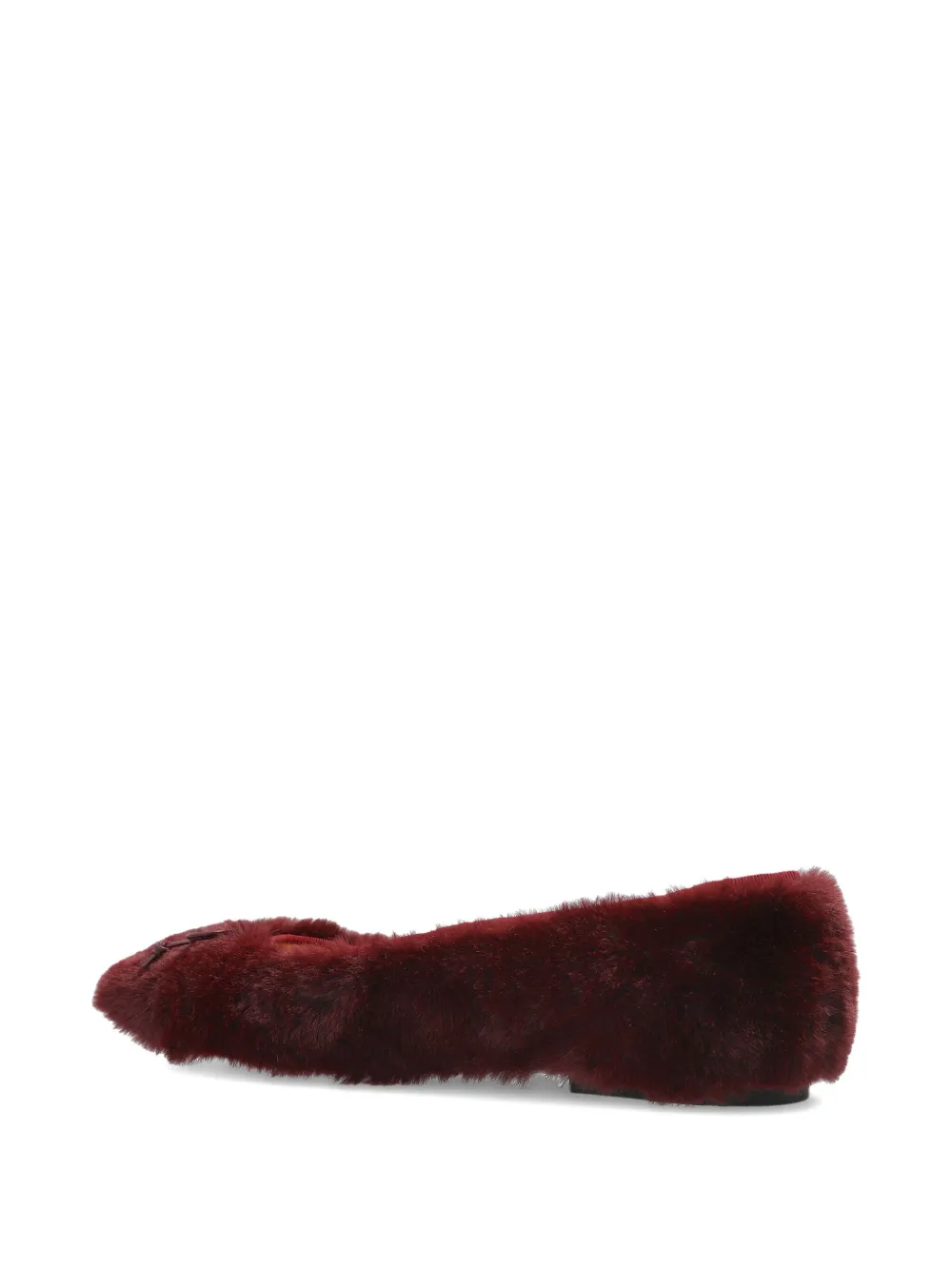 Odissì Lou bow-embellishment ballet flats Red