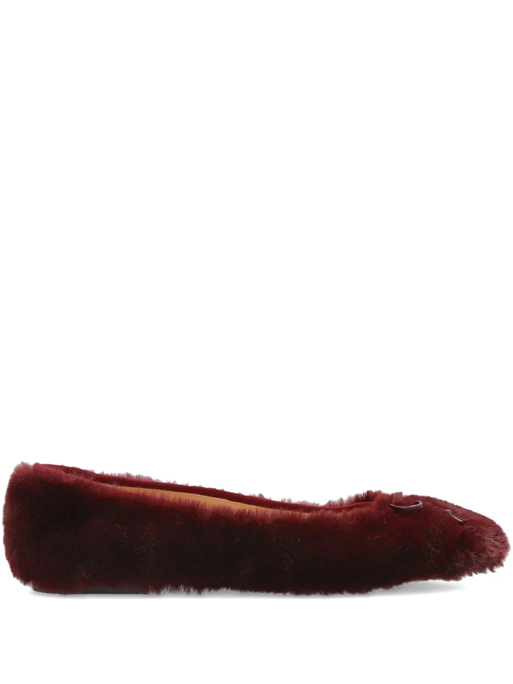 Odissì Lou bow-embellishment ballet flats Red