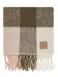 IRO checked fringed scarf - Green