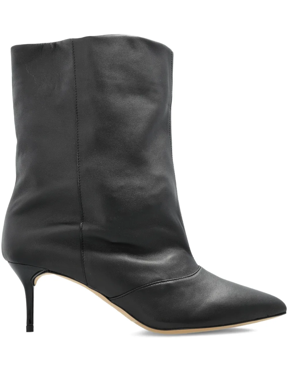 IRO 65mm Loly slouchy leather pointed-toe boots Black