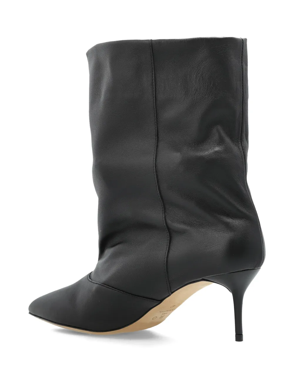 IRO 65mm Loly slouchy leather pointed-toe boots Black