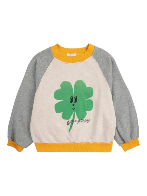 Bobo Choses Lucky Clover raglan sweatshirt