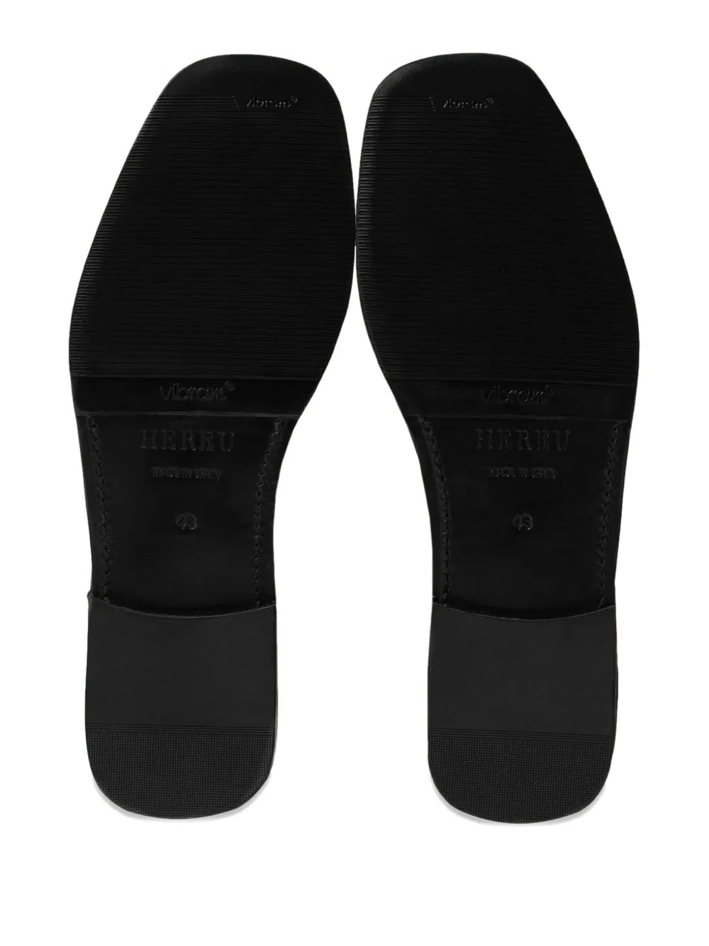 Hereu fringes leather loafers Black