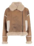 UNCOMMON faux-fur side-zip jacket - Brown