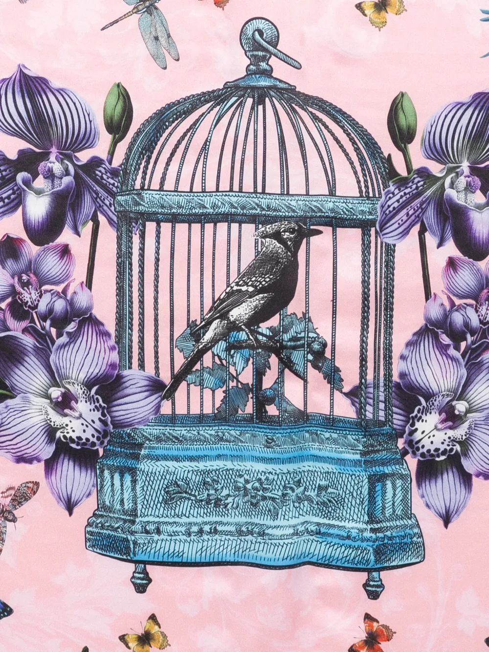 Versace Jeans Couture Sjaal met grafische print - Roze