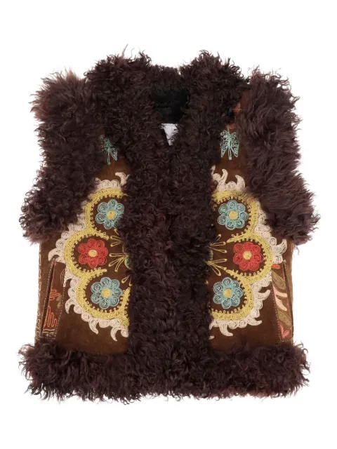 ZAZI VINTAGE embroidered-pattern vest