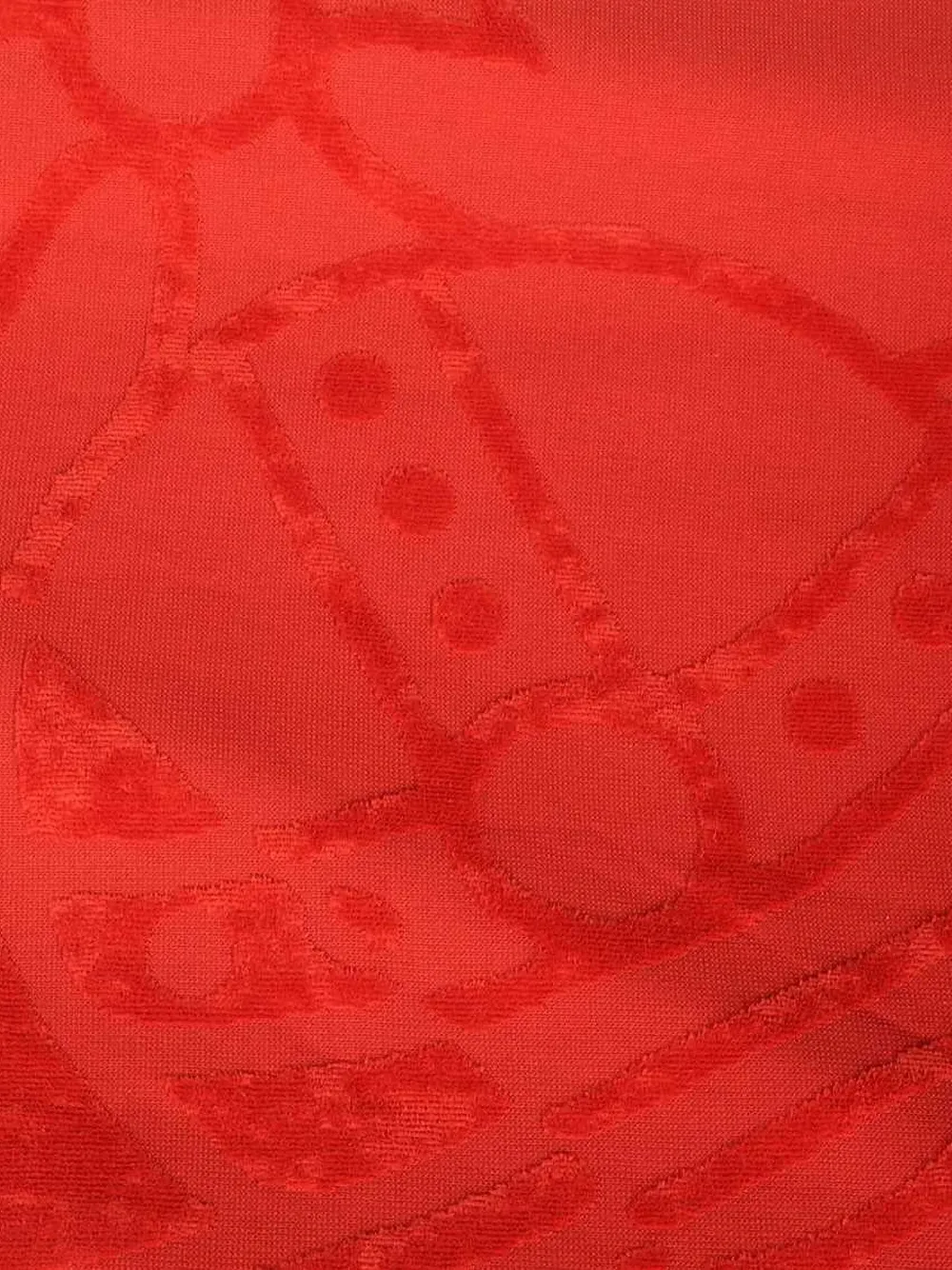 Vivienne Westwood Logo-detail Cotton Beach Towel In Red