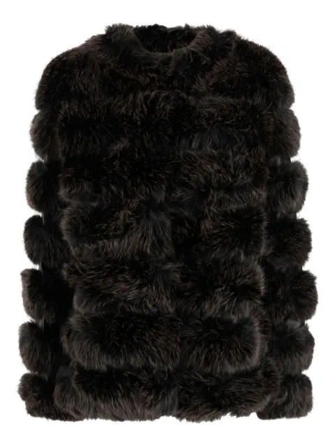 UNCOMMON faux-fur panelled coat