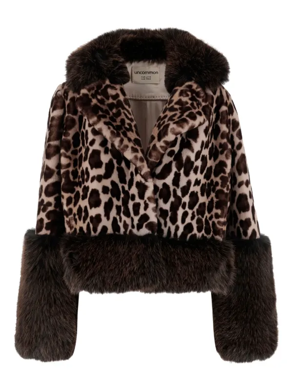 UNCOMMON Chamarra Con Estampado De Leopardo Marrón FARFETCH CL