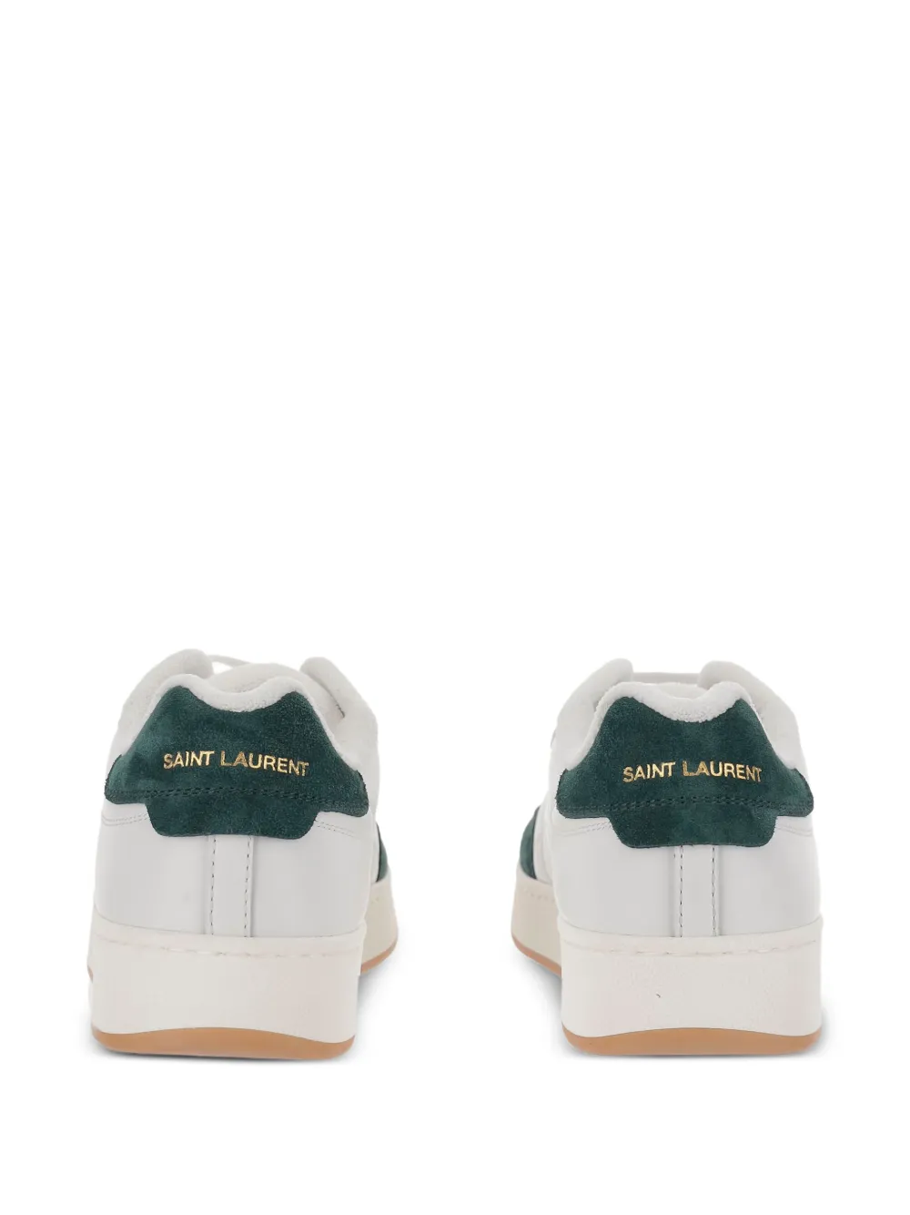 Saint Laurent Leather Low-top Sneakers In White