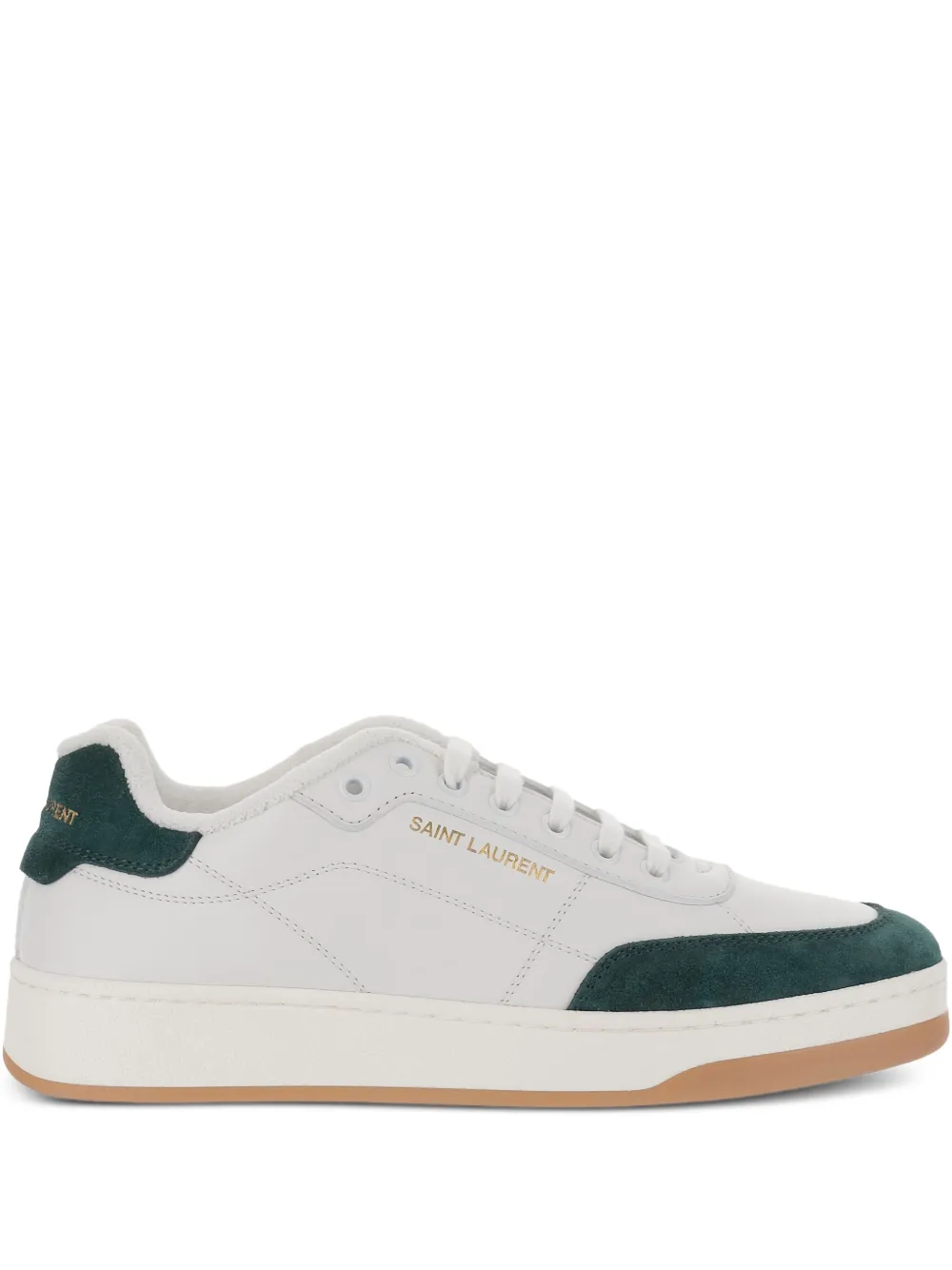 Saint Laurent Leather Low-top Sneakers In White