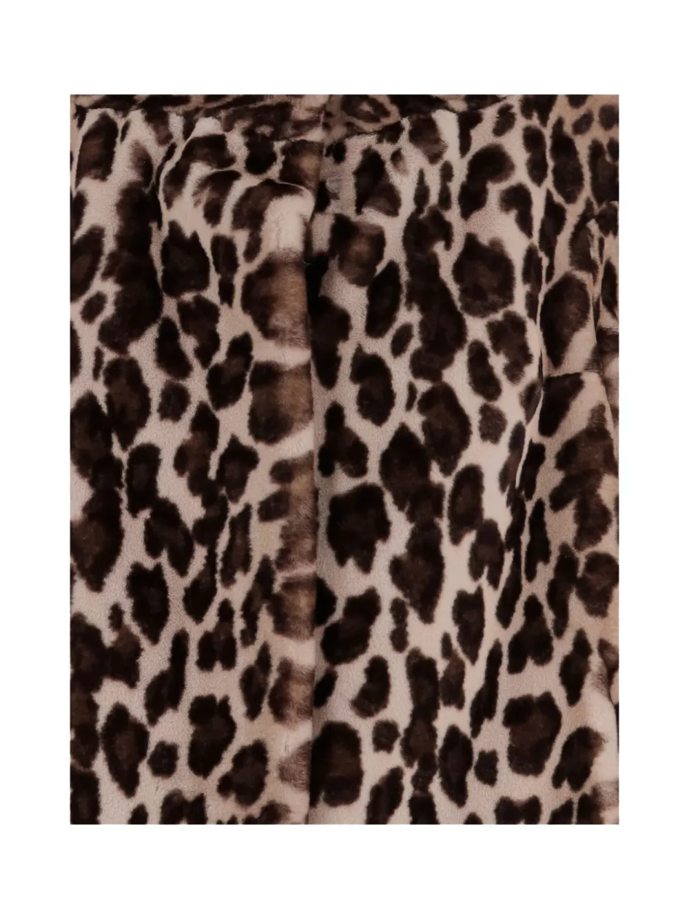 Uncommon Leopard-print Wide-collar Coat In Animal Print