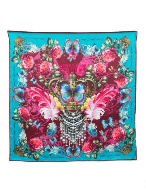 Versace Jeans Couture butterfly crown scarf