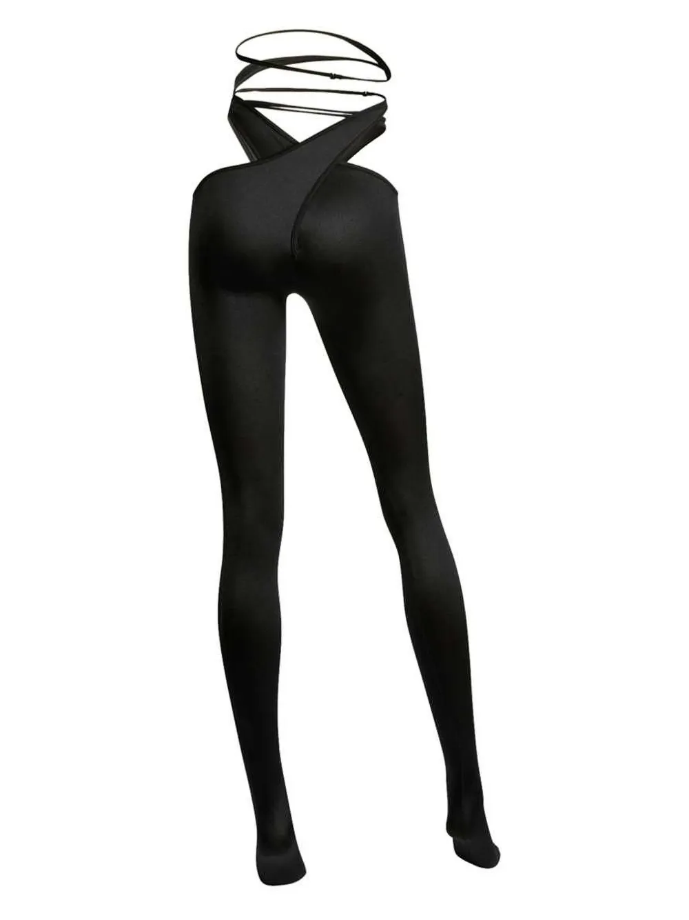 Mugler crossed-strap tights | Image 2
