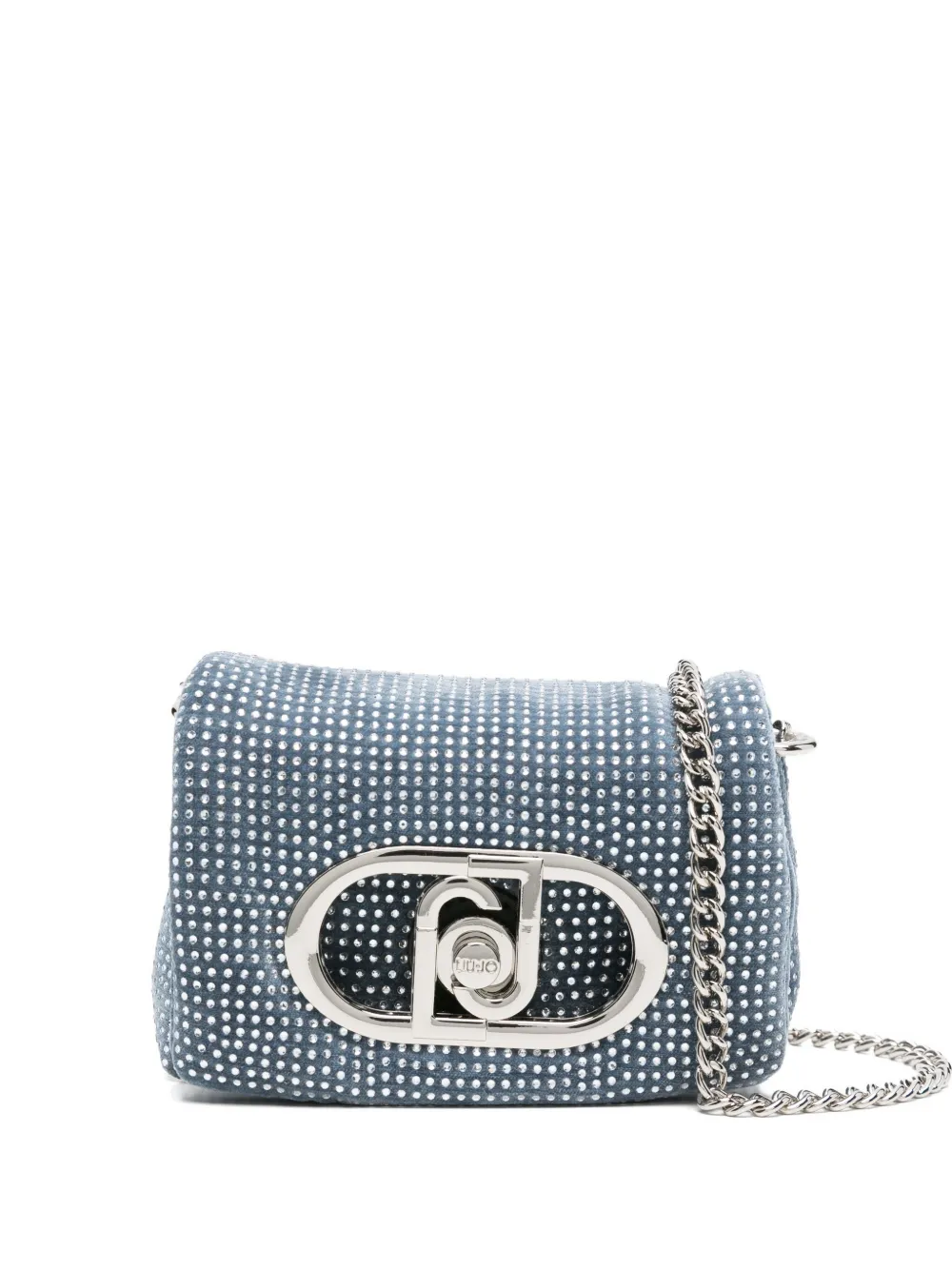 LIU JO crystal-embellished chain bag | Blue | Image 1