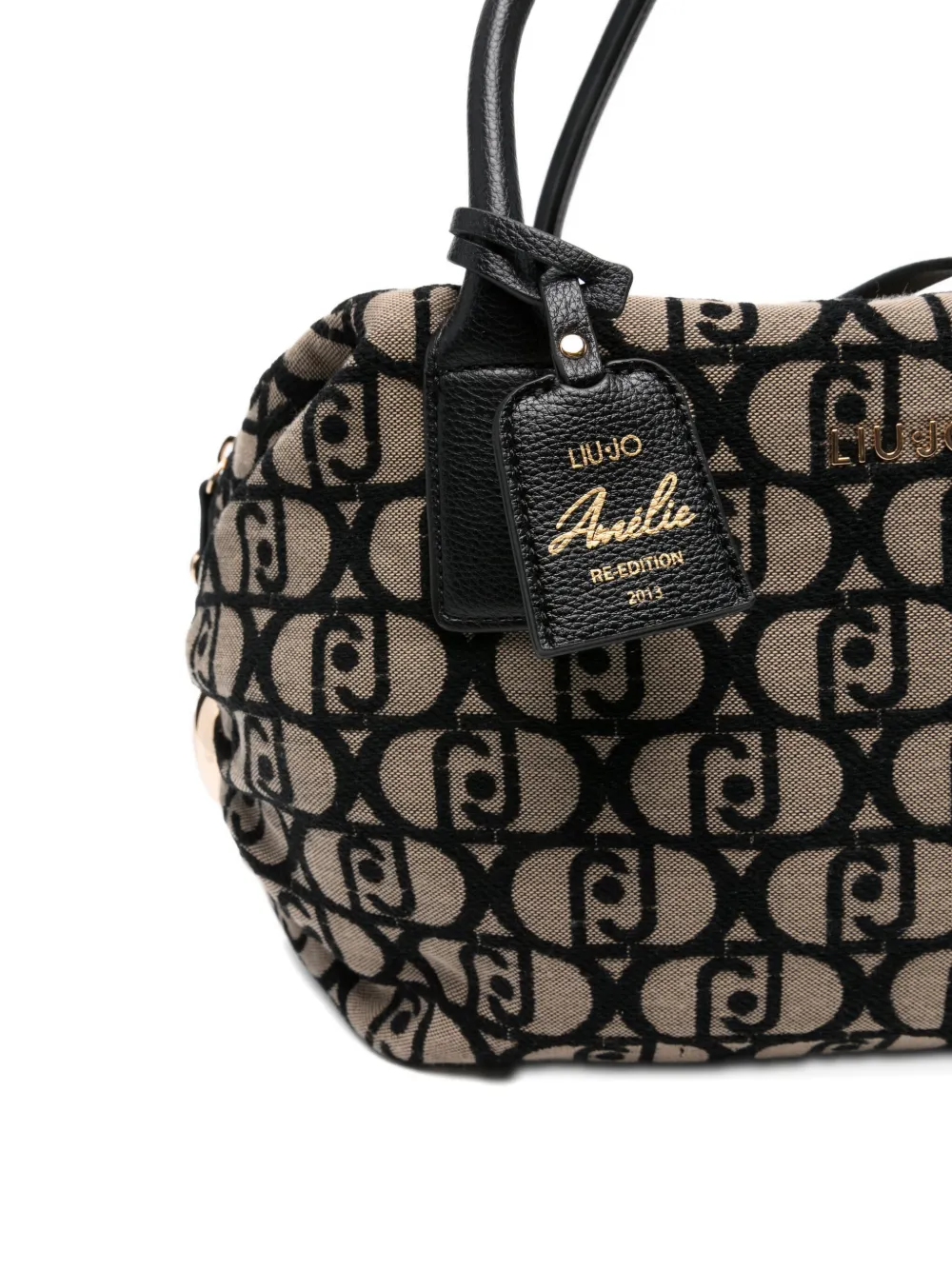 Liu •jo Monogram Bag In Neutral