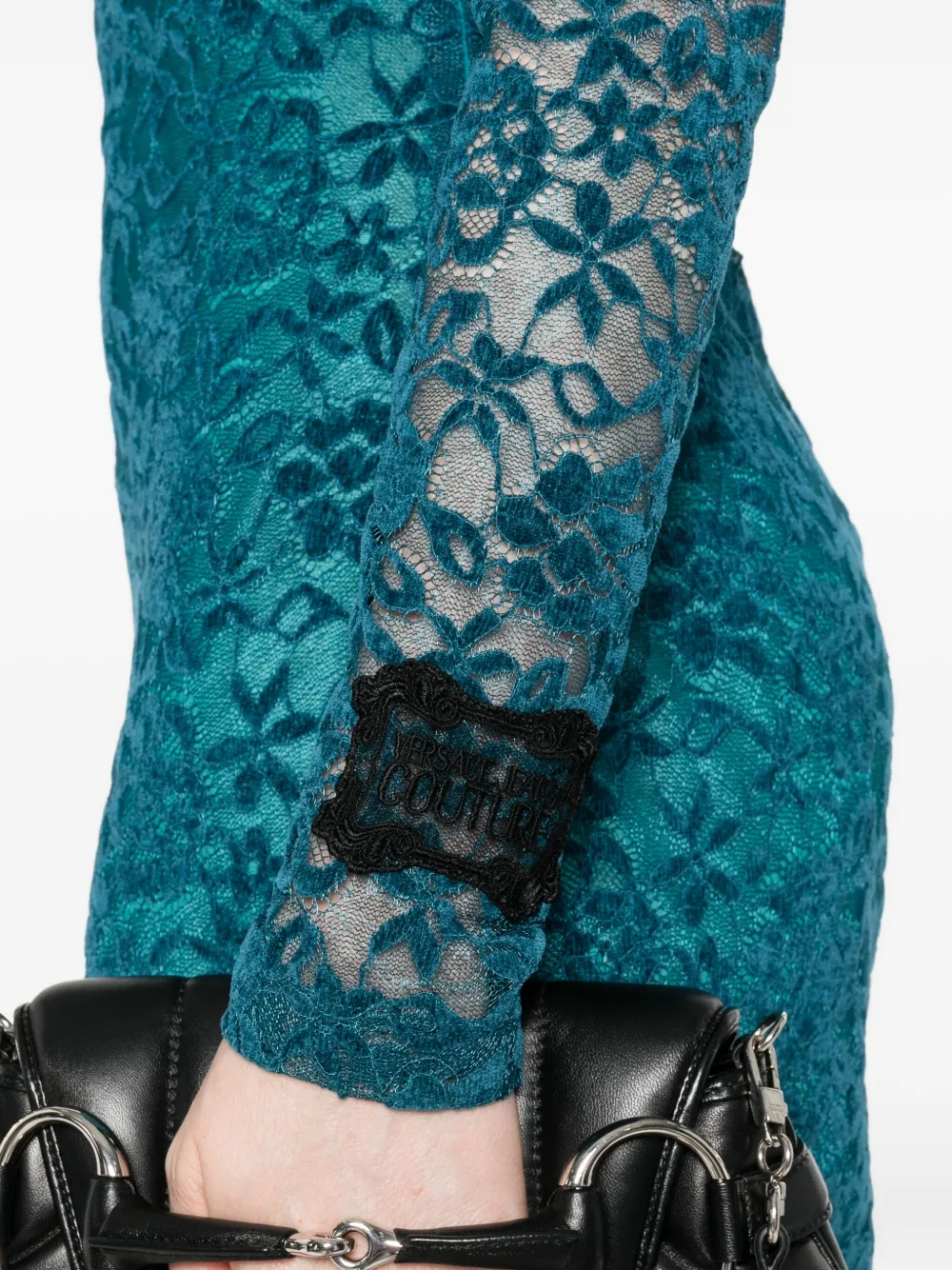 Versace Jeans Couture Midi-jurk met bloemenprint Blauw