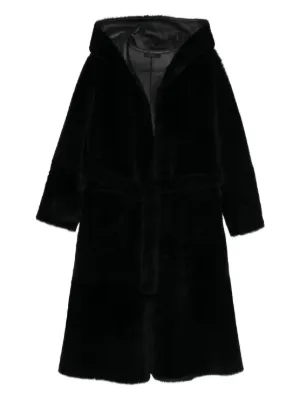 Chloé wool-blend Hooded Cape | Black | FARFETCH