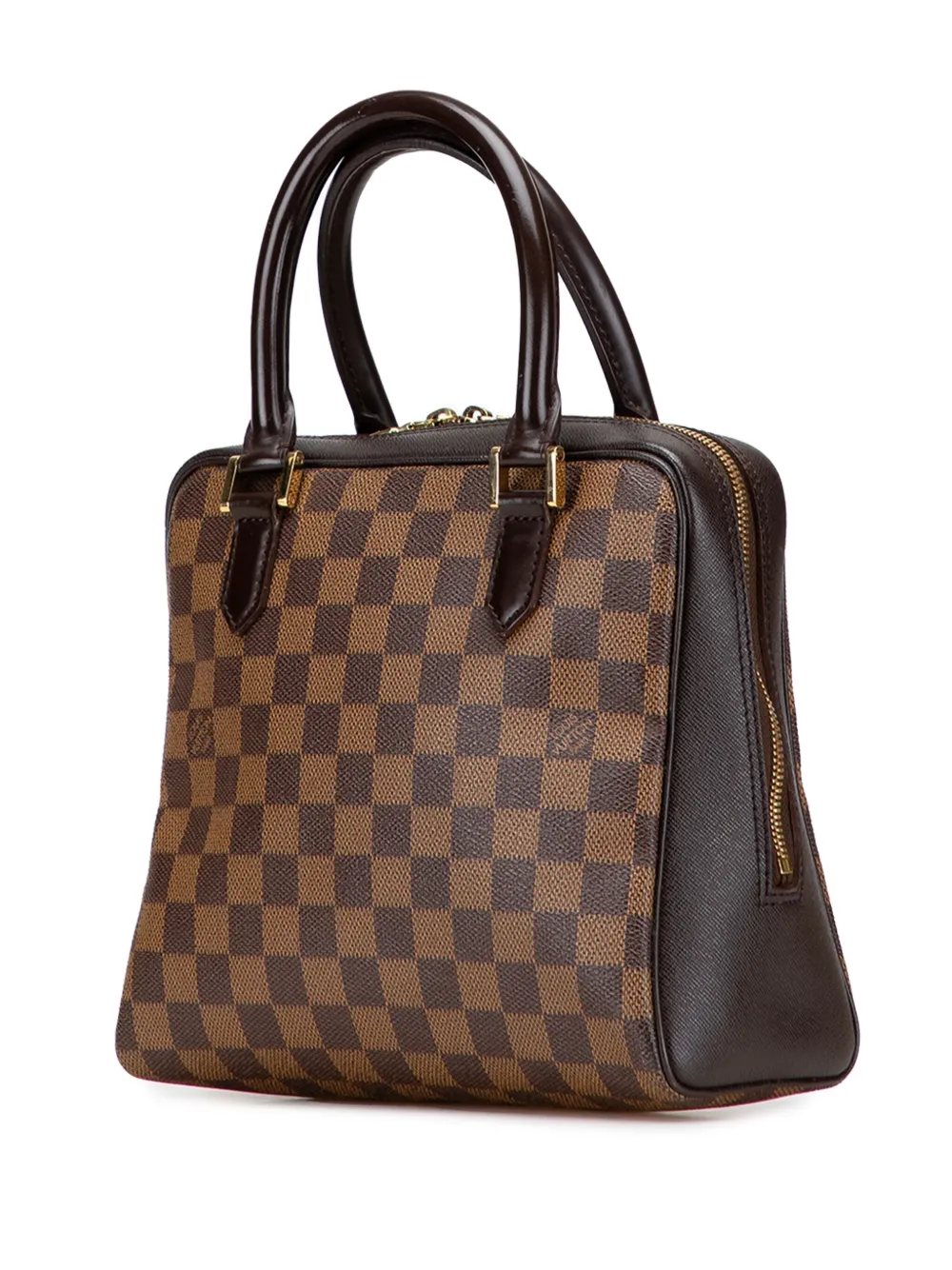 Pre-owned Louis Vuitton 2018 Damier Ebene Brera Handbag In Brown