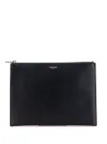 Saint Laurent Pre-Owned 2019 Grain De Poudre Zipped Tablet Holder clutch bag - Black