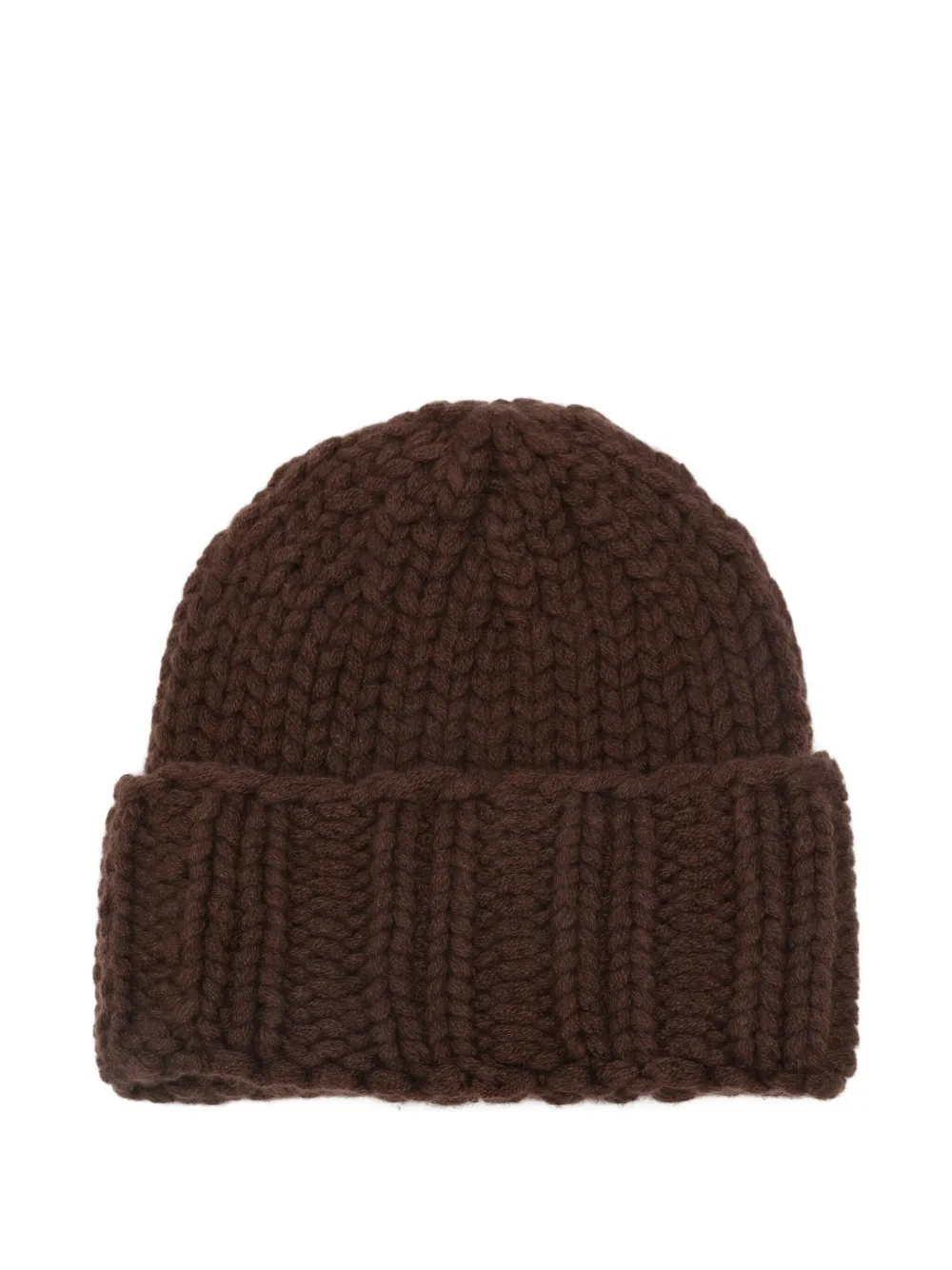 Liska chunky-knit beanie | Brown | Image 1