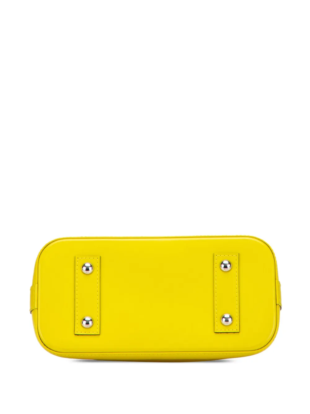 Pre-owned Louis Vuitton 2014 Epi Alma Bb Satchel In Yellow