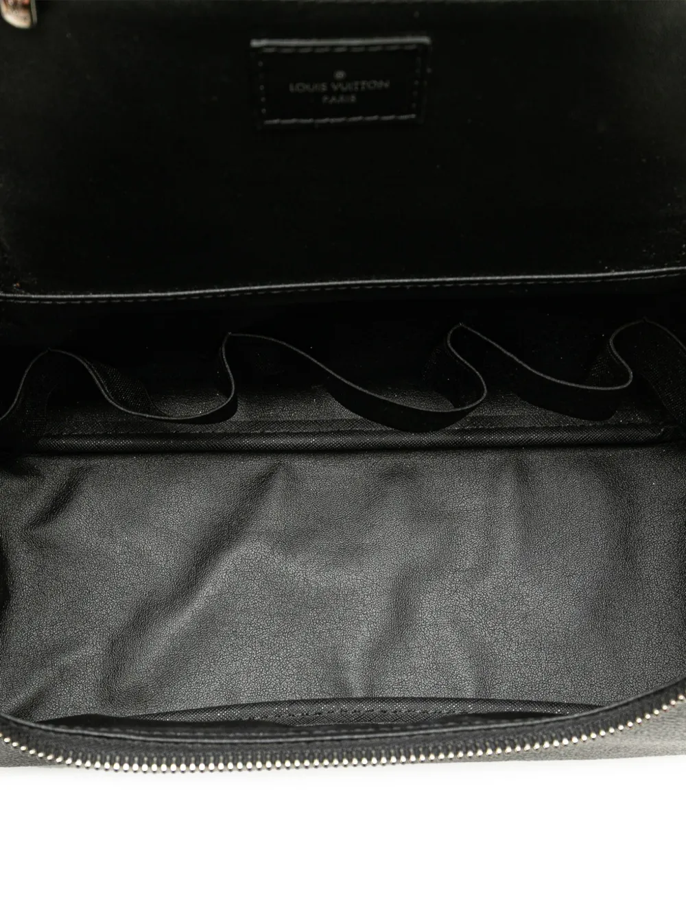 Pre-owned Louis Vuitton 2014 Damier Graphite Toiletry Pouch Clutch Bag In Black
