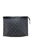 Louis Vuitton Pre-Owned 2016 Monogram Eclipse Pochette Voyage MM clutch bag - Black