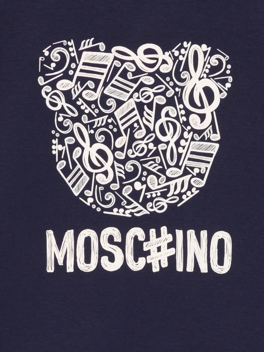 Moschino Kids Sweater met logopatroon Blauw