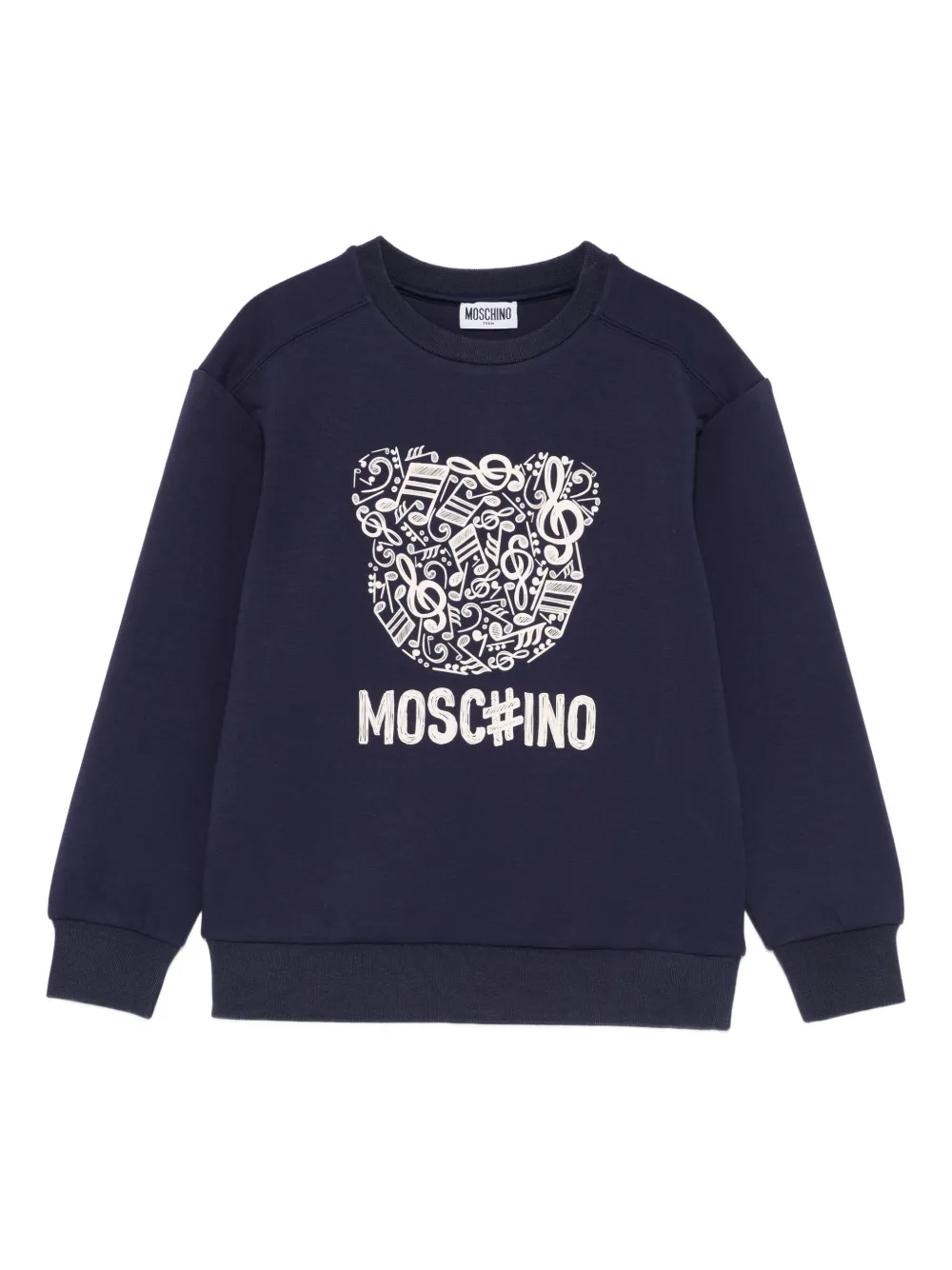 Moschino Kids logo-motif sweatshirt - Blu